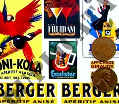 Diorama – 1/35 French Advertisement Posters, Various Sizes #4 – WW2 (2 sheets)