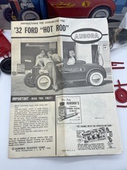 RARE VTG 1960 Aurora Motorized 1932 Ford Hotrod Model Kit Working Motor & Lights