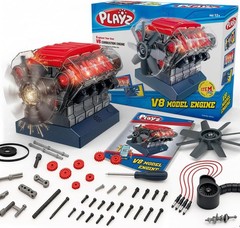V8 Engine Model Kit with 270 Parts – Interactive STEM DIY Kit for Ages 12+
