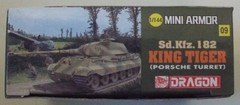1/144 Sd.Kfz.182 King Tiger Porsche Turret Dragon Mini Armor #14114 Sealed MIUB