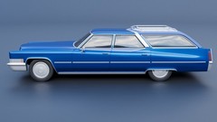 ABS-LIKE RESIN 3D PRINTED 1/25 1970 CADILLAC FLEETWOOD BROUGHAM WAGON KIT