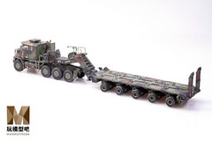 1：72 Oshkosh M1070 Heavy Tank Trailer NATO Tricolor Painting Metal+Plastic Model