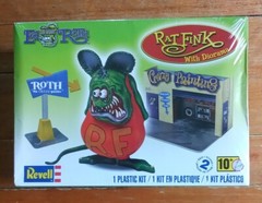 Ed “BIG DADDY” Roth Revell RAT FINK w/Diorama Plastic Model Kit “CRAZY Painter”