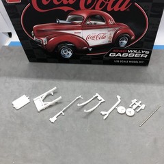 40 Willys Gasser Drop Straight Axle W Parallel Springs 1:25 LBR Model Parts