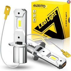 “AUXITO H3 LED Bulb, 16,000LM 600% Super Brighter, 10 Years Lifespan, 1:1 Size