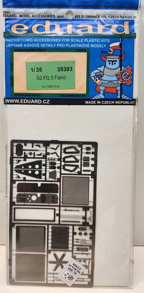 EDUARD 1/35 PHOTO-ETCHED Accessories 35 383 WWII German FAMO Sd.Kfz.9 Tamiya Kit