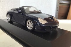 1/43 MINICHAMPS PORSCHE 911 Carrera 4S, cabrio ,d.blue, mint,++ !