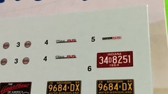 1964 Chevy II Nova SS Moebius 1/25 Waterslide Decal Sheet Instructions Emblems