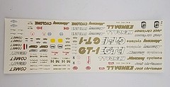 Fred Cady 462 Mercury Cyclone GT-1 Comet Decal Sheet 1/25