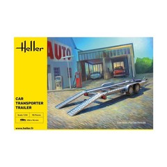 Heller Historical Model 1:24 Car Transport Trailer New