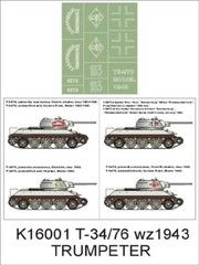 Montex 1/16 T-34/76-1943 – Super Paint Mask set (K16001)