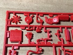 1 25 scale model parts Little Red Wagon Engine Parts Lot No Box