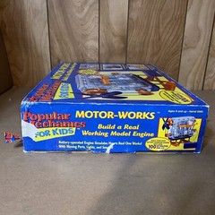 Popular Mechanics For Kids Motor-Works model Engine KIT NEW Open Box Sealed Bags
