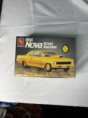 AMT Ertl 1966 Nova Street Machine 1:25 Unassembled Yellow Plastic Pro Street NOB