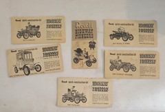 VINTAGE REVELL HIGHWAY PIONEERS INSTRUCTION BOOKS PAPER ONLY Lot of 6