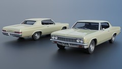 ABS-LIKE RESIN 3D PRINTED 1/25 1966 CHEVY CAPRICE 2-DOOR FULL KIT CHEVROLET