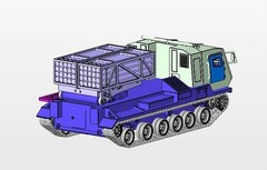 3D print 1/72 Chinese PHZ11 self-Propelled Rocket Launcher‌‌ Painting model kit