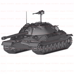 3d Printed 1/72/144 Soviet Is-7 Heavy Tank Unpainted Kit