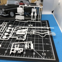 55 56 Chevy Bel Air Sedan Detailed CHASSIS W Instructions 1:25 LBR Model Parts
