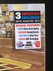 AMT 1113/06 PIRANHA STREET‘N STRIP DRAG TEAM 3 MODEL KIT SET-NIB-1/25 SCALE