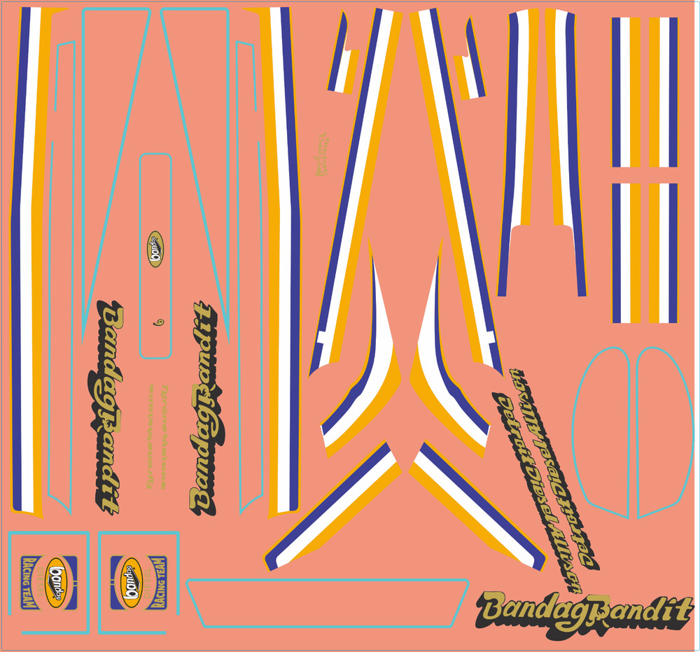 Tyrone Malone Bandag Bandit – Multi-Scale Waterslide Decals