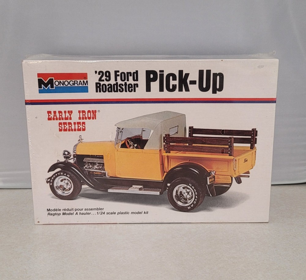 Sealed 1974 Monogram USA 1/24 Model Kit ’29 1929 Ford Roadster Pick-Up Truck NIB
