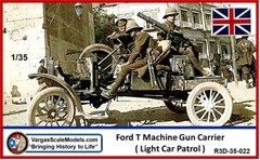 1/35 Ford Light Car Patrol – Long Range Tamiya, Meng, Resicast, Takom, CSM FCM