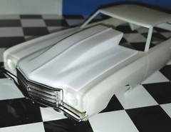 LEX’S SCALE MODELING Resin Outlaw Hood ’70 Monte Carlo SS 454. AMT 1/25. New!!