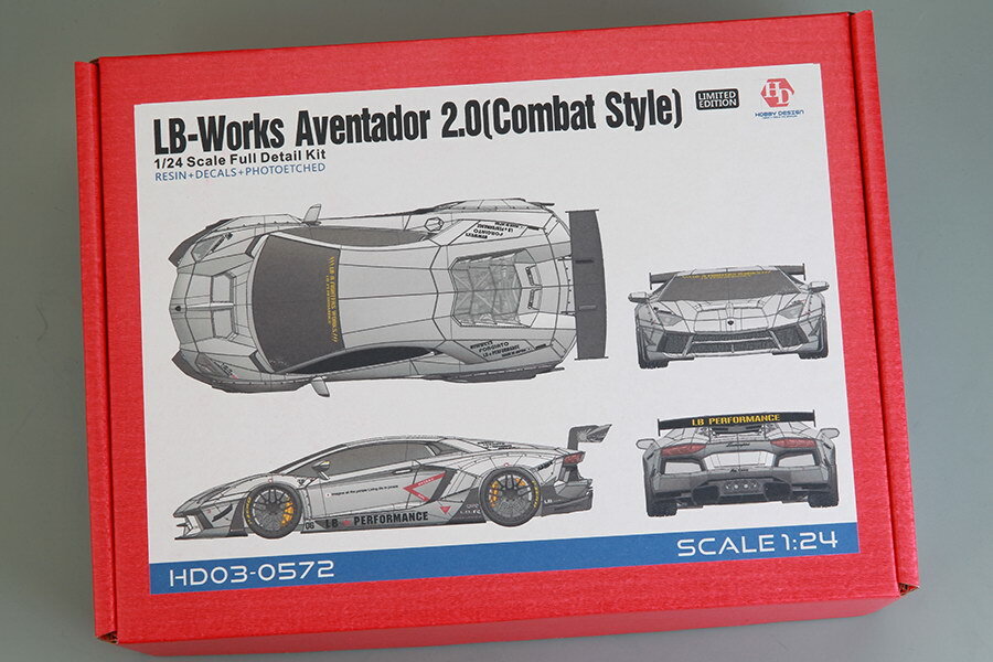 Hobby Design 1/24 LB-Works Aventador 2.0 (Combat Style) Full Detail Kit