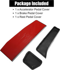 3Pcs Accelerator Pedal and Brake Pedal Cover Set for BMW 1 2 3 4 Series F20 F21
