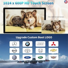 Portable Apple Carplay Screen for Car, 9″ Wireless Apple Carplay & Android