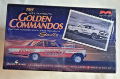 Moebius Models 1965 A/FX Golden Commandos Plymouth Satellite Model Kit Sealed