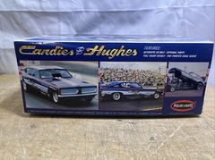 POLAR LIGHTS CANDIES & HUGHES BARRACUDA FUNNY CAR MODEL KIT #POL853/12 X2