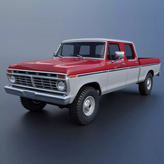 1/25 resin 3d printed 1974 Ford F250 crew cab by Andrey Bezrodny