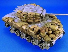 Unpainted Kit 1/35 Sherman M4A3 Sandbag Armor Set Not Include Tank Figure His…