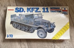 WW2 German Sd.Kfz. 11 3 ton Half-Track ERTL/ESCI #8348 Open Box Complete Kit