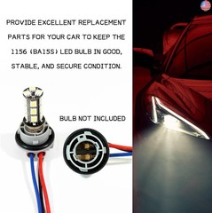 2PCS 1157 Bulb Socket 2357 Brake Light Turn Signal Light Socket Holder Rear