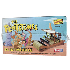 LINDBERG SNAP IT 1:25 SCALE ” THE FLINTSTONES FLINTMOBILE ” PLASTIC KIT HL604/12