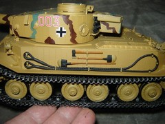 Built 003 Long Barrel German Tank 7-3/4 inches long Well Built & Painted Ex Cond
