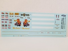1957 Chevy Bel Air DECAL SHEET for Atlantis Revell 1:25 Model Kit ED ROTH DECALS
