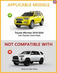 Tuyoung 300lbs Lockable Roof Rack Cross Bars Compatible with Toyota 4Runner