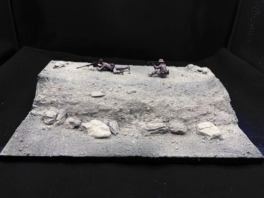1/35 Scale Military Diorama Base Terrain Display Model Soldiers Figures Diecast