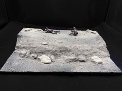 1/35 Scale Military Diorama Base Terrain Display Model Soldiers Figures Diecast
