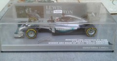 1/43 MINICHAMPS MERCEDES AMG PETRONAS F1 Team Hamilton,world champion2014 !!