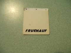 FRUEHAUF TAMIYA 1/14 SCALE TRAILER MUD FLAP VINYL DIE CUT DECALS 1:14