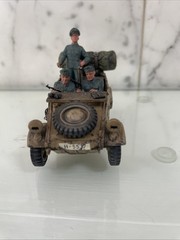 BUILT 1/35 GERMAN KUBELWAGEN STAFF CAR WW2 with 3 figures painted detailed GR2