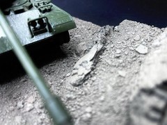 1/35 Scale Military Diorama Base Terrain Display Model Soldiers Figures Diecast