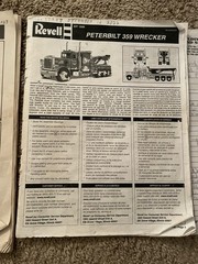 Revell Peterbilt Wrecker Truck 1:25 Plastic Model Kit 7541 BOX ONLY!