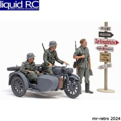 Tamiya USA TAM35384 1/35 German KS600 Motorcycle & Sidecar Plastic Model Kit