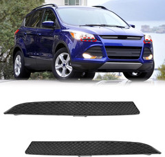 Front Headlight Headlamp Trim Black Driver Passenger Pair Fit for 2013 2014 2015